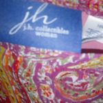 J.H. Collectibles 16W Maxi Skirt Lined Pink Orange Paisley Plus New! Photo 8