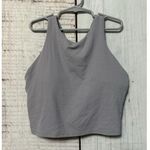 Athleta Conscious Crop Longline Logo Sports Bra Tank Top Purple Women's Size XS Photo 0
