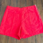 C. Luce Red Zip-Up Chino Shorts Size Medium Photo 0