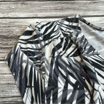 Old Navy  Women's Short Cap Sleeve Wrap Dress Black White Grey ST S SM Small TALL Photo 5