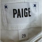 Paige Women's Pants Verdugo Ankle Crop Skinny Mid-Rise Denim White Sz. 29 Photo 2