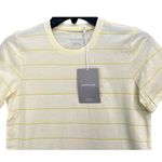 Everlane T Shirt Womens S Butter Yellow Striped Organic Cotton Preppy Casual NEW Photo 2