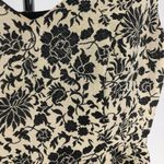 Jack by BB Dakota Gold Shimmer Black Floral Jacquard Fit & Flare Dress Photo 3