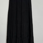 Y2K Black Tiered  Peasant Maxi Skirt Photo 0
