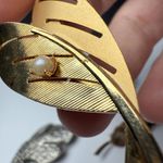 Autumn Leaf Brooch Pins Lot Of 4 Fall Leaves Photo 5