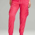 Lululemon NWT Dance Studio Relaxed Fit Mid Rise Cargo Joggers Glazed Pink Size M Photo 0