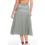 Chaser Linen Button Down A Line Midi Skirt Gray Scout Women's Size Small NWT Photo 1