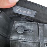 Level 99 Womens Size 27 Coated Black Skinny Jeans Leather Look Bikercore Baddie Photo 2