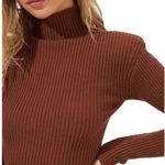 ASTR  ribbed sweater maxi dress with shoulder pads Photo 2