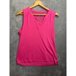 SONOMA LIFE+STYLE Womens Pink Sleeveless Lace Back V Neck Tank Top Shirt M Size L Photo 3