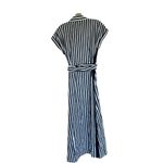 ZARA NWT STRIPED LINEN/COTTON BLEND MIDI SHIRTDRESS Bloggers Fave Photo 6