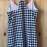 Alya retro racing check neon strap dress size small Photo 2