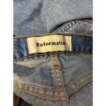 Reformation Jordi Kick Flare Jeans Medium Wash Denim Button Fly Women's Size 29 Photo 6