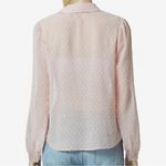 Avec Les Filles Pink Blush Sheer Balletcore Bow Long Sleeve Top Size M Photo 1