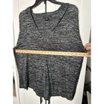 Tahari  Hoodie Sweatshirt Womens Medium Top‎ Long Sleeve Gray Black Photo 2