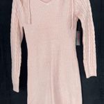 No Boundaries NWT Pink Sweater Dress With Hoodie Photo 0
