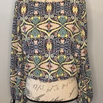 AQUA NWT Bloomingdale’s exclusive split tie sleeve top blouse S Photo 0