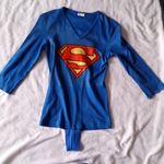 DC Comics Vintage Superman size small bodysuit shirt 3/4 sleeve one piece 80s superhero cl Photo 0