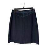 Theory  Skirt Women 6‎ Black Suede Detail Snap Front A Line Slyn Skirt Corpcore Photo 2