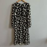Emory park ASOS  Dark Ditzy Floral Print Maxi Dress Size Large Long Sleeve Photo 3