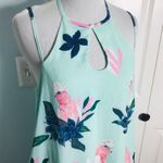 MINKPINK Parrot Print Halter Swing Dress Size Small Photo 2