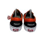 Vans ‎ Custom Slip On CHEER Black Orange Lightning Women's Shoes Size 9 Men's 8 Photo 3