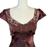 Free People  Dainty Lace Retro 90s Butterfly Babe Maxi Dress Brown Combo Medium Photo 8