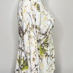 Vintage Reversible Peplum Cottagecore Style Floral Button Front Knit Sweater Size M Photo 3