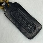 Coach ‎ Crossbody Bag Black Leather Turnlock Closure Vintage Small Purse Photo 3