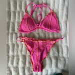 SheIn Pink Smocked Bikini Photo 0