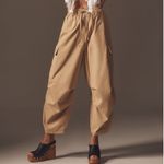 Anthropologie  Oversized Utility Ankle Pants Khaki Size XL NEW Photo 1
