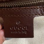 Gucci Vintage Tote Bag 247209 Diamante Shoulder Bag Brown Leather Photo 15