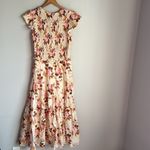 Sea NY Cream Esme Short Sleeve Smocked Midi Dress 6 Photo 2