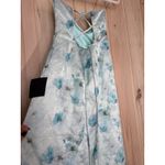 Lulus NWT  Alaiya Mint Floral Strapless Lace-Up Midi Dress Banquet Gala Party XS Photo 6