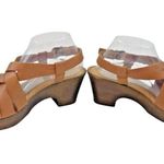 *Born Wedge Sandals Women’s Size 10 Brown Leather Strappy Comfort Summer Travel Photo 8