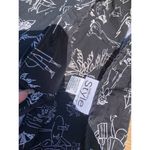 California style Black White Pants Size 10 Tropical Beach‎ Palm Summer Photo 2