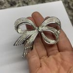 Pretty Signed Napier Women’s Costume Brooch Pin Silver Tone Photo 10