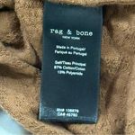 Rag and Bone  Gemma Jacquard Scoop Neck Short Sleeve Top Lettuce Trim Small Brown Photo 10