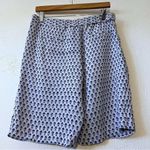 Rebecca Taylor  Ditsy Tulip Print Shorts Blue White Bermuda   Size 6 Photo 5