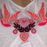 Free People  Embroidered Love Birds Tank Top NWT L Photo 3