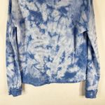 Soft Surroundings XS Sweatshirt Top Blue Tie Dye Jersey Knit Long Sleeve 1263 Photo 5