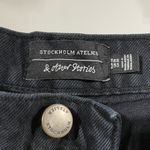& Other Stories Bleach Distressed Denim High Rise Jeans Washed Black Size 26 Photo 12