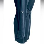 J.Crew  Womens Long Sleeve Button Down Easy Knit Shirt Dress Navy Medium Size M Photo 4