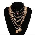 Boutique 7 Pieces Ladies Vintage Fashion Metal Pendant Necklace Set Photo 2