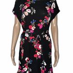 Popsugar Floral Waist Tie Short Sleeve Dress Photo 0