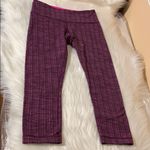 Lululemon Wunder Under Crop in Plum Photo 6