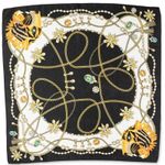 Inc International Concepts Black Tiger Jewel Status Square Scarf NWT Photo 2