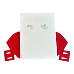 Football Helmet Earrings Red Beaded Rhinestone Dangle Drop Statement Jewelry New Photo 3