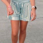 TCEC Teal Sparkly Shorts Photo 1