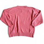 Tulchan Vintage Pink Cotton Embroidered Floral‎ Sweater Size Large Photo 1